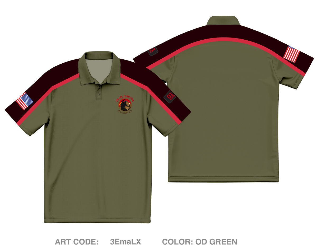 Trail Life USA Core Men's SS Performance Polo - 3EmaLX