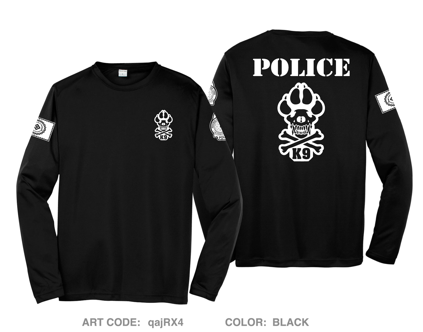 RST-LES K-9 Unit Hi-Tech Performance Unisex LS Tee - qajRX4
