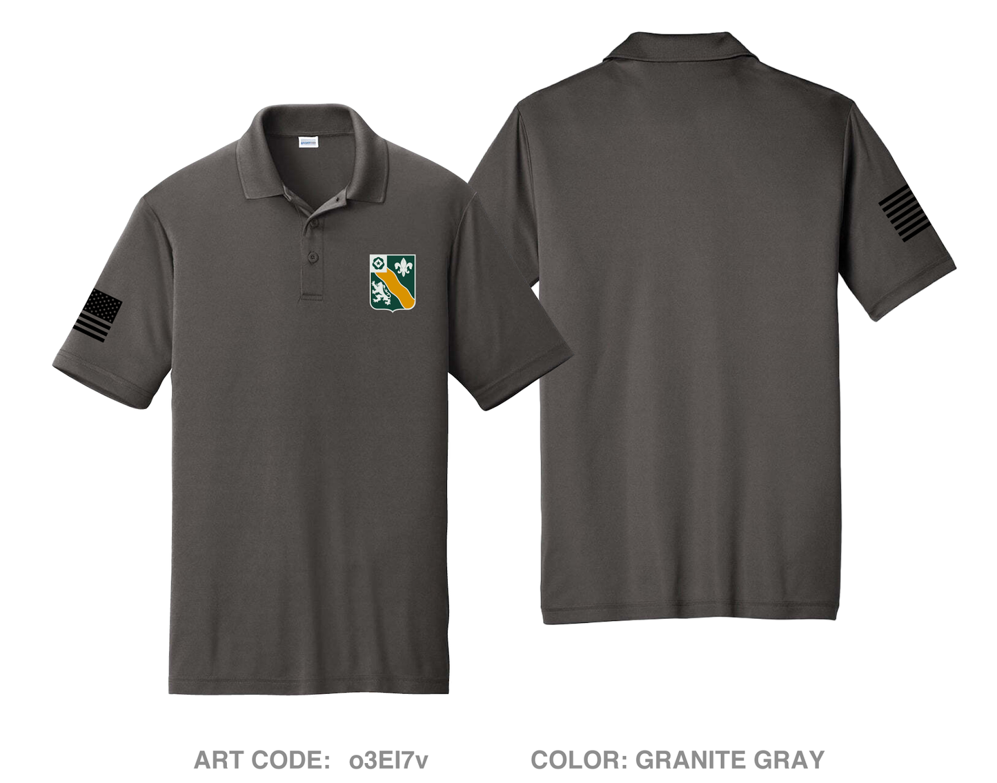 HHC 1-63 AR Hi-Tech Performance Men's SS Polo - o3EI7v