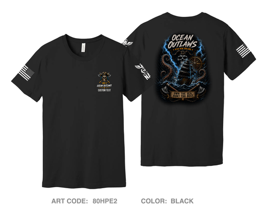 CUSTOM Ocean Outlaws Comfort Unisex Cotton SS Tee - 80HPE2
