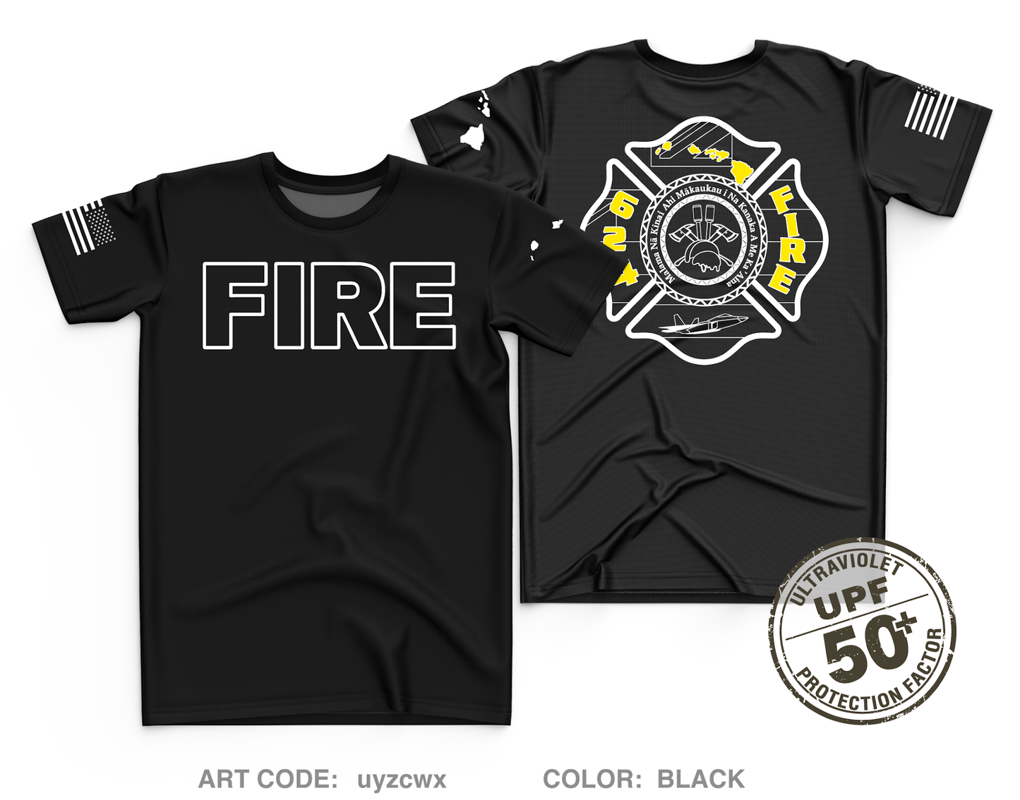 624 FIRE Fundraising Collection Core Men's UPF 50+ Performance SS Tee - uyzcwx