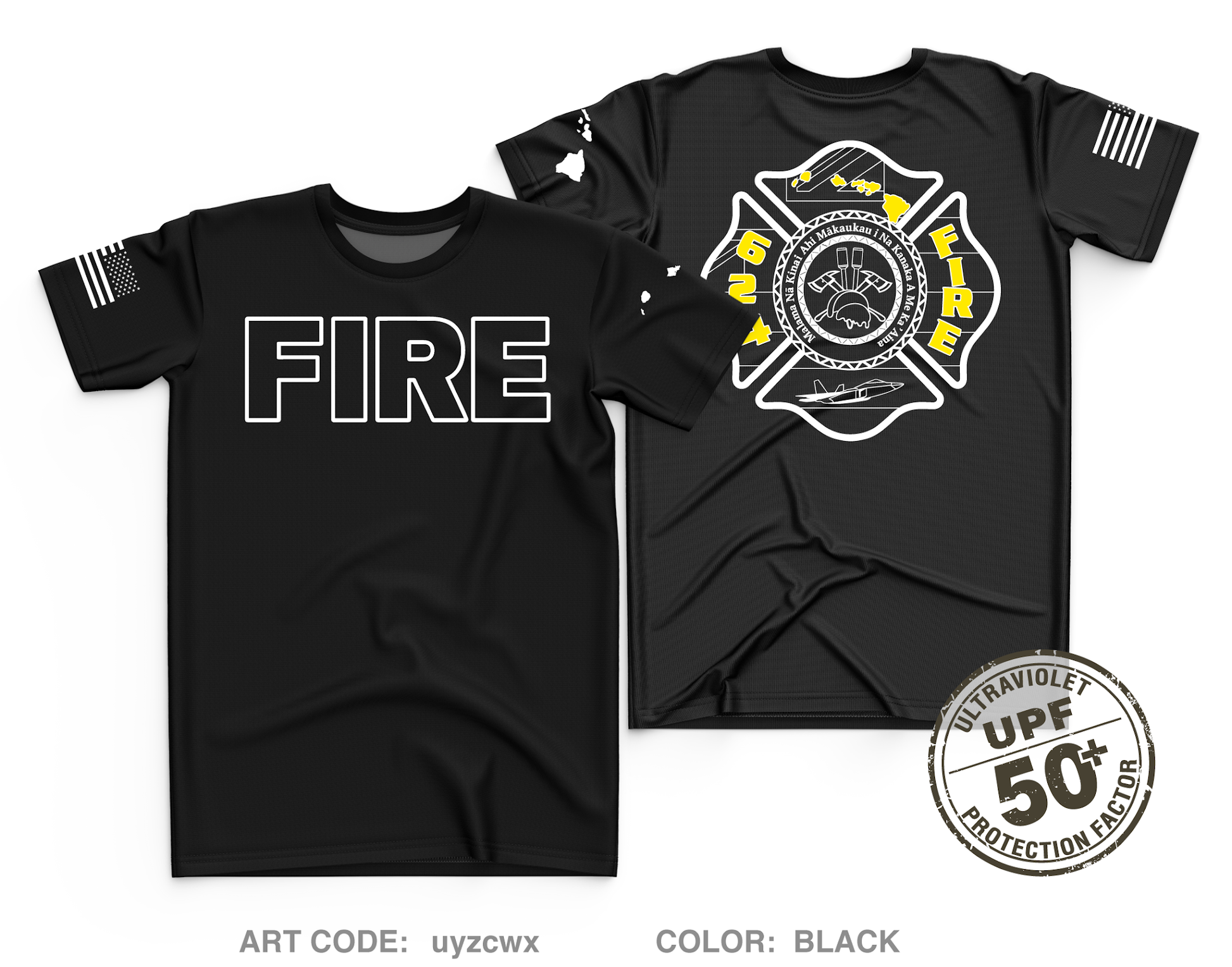 624 FIRE Fundraising Collection Core Men's UPF 50+ Performance SS Tee - uyzcwx