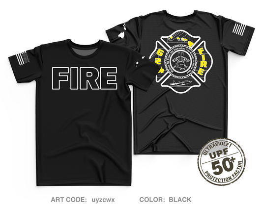 624 FIRE Fundraising Collection Core Men's UPF 50+ Performance SS Tee - uyzcwx