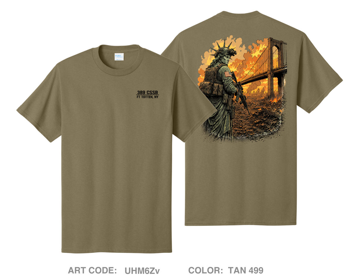 389th CSSB Comfort Unisex Cotton SS Tee - UHM6Zv