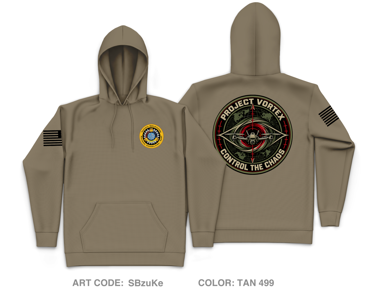 Army TENCAP Project VORTEX Core Men's Hooded Performance Sweatshirt - SBzuKe