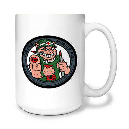 848 FRSD 15 oz White Ceramic Mug - Xiovpo