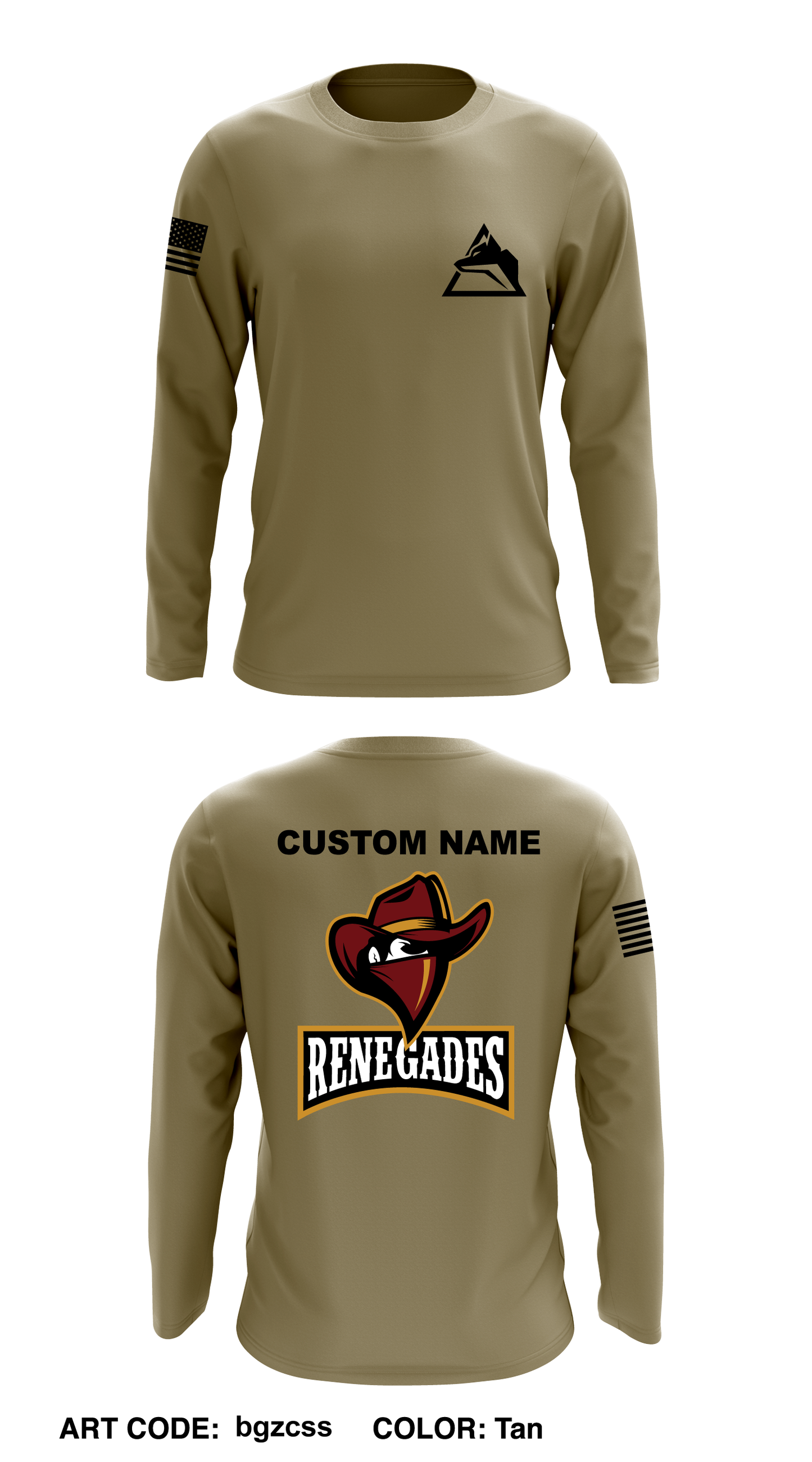 Custom - B CO, 3-67AR  Core Men's LS Performance Tee - bgzcss