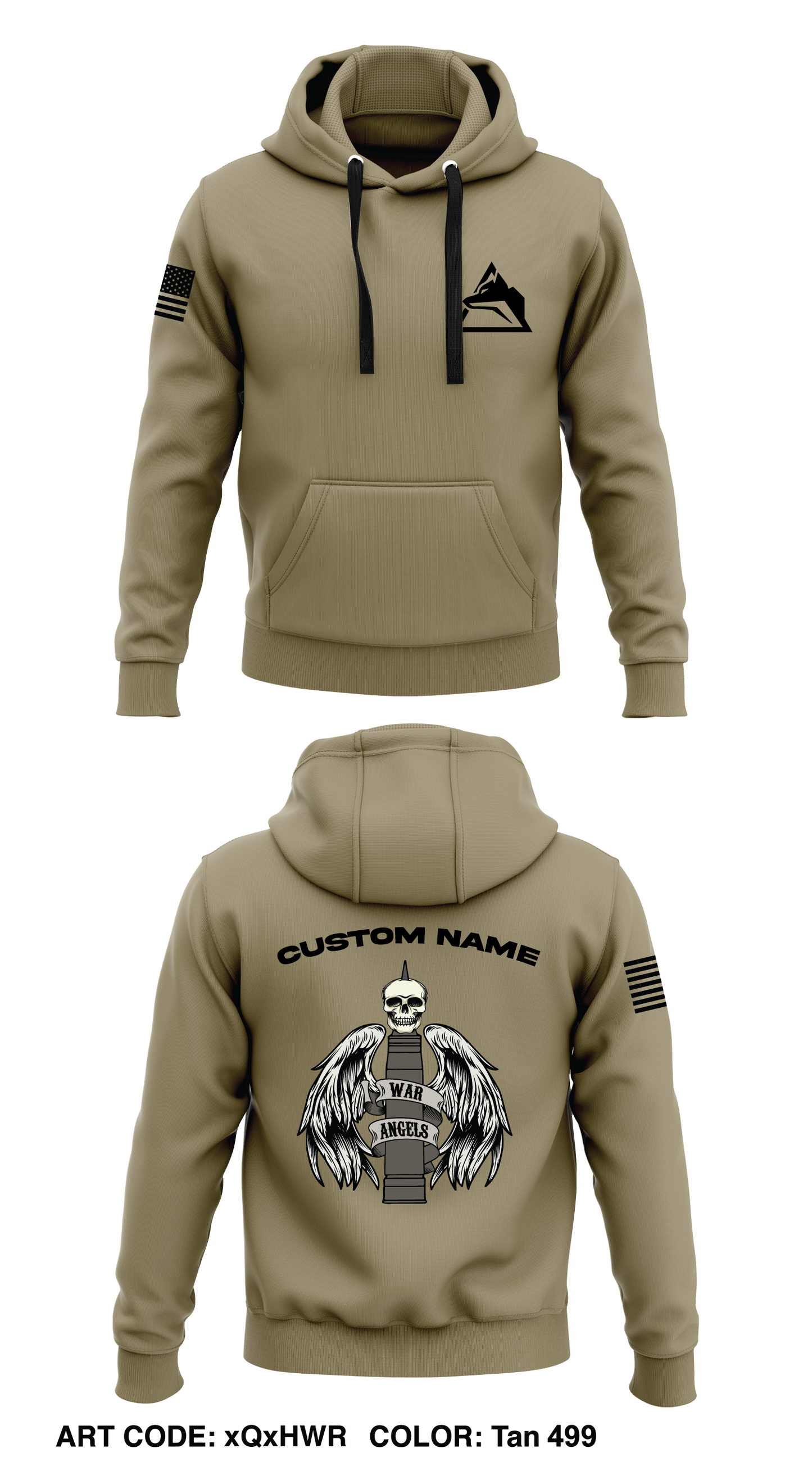 Custom - B CO, 3-67AR  Core Men's Hooded Performance Sweatshirt - xQxHWR
