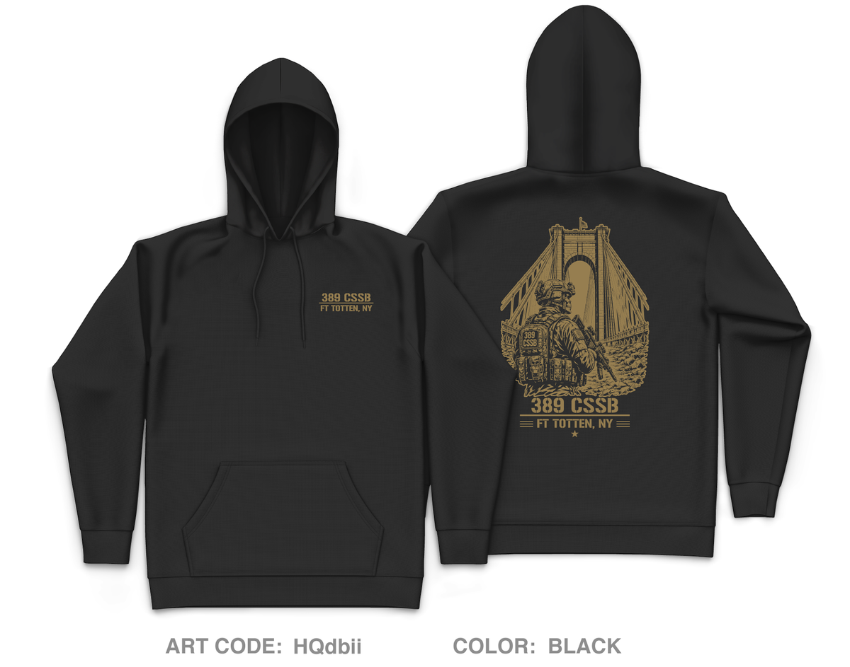 389th CSSB Core Men's Hooded Performance Sweatshirt - HQdbii