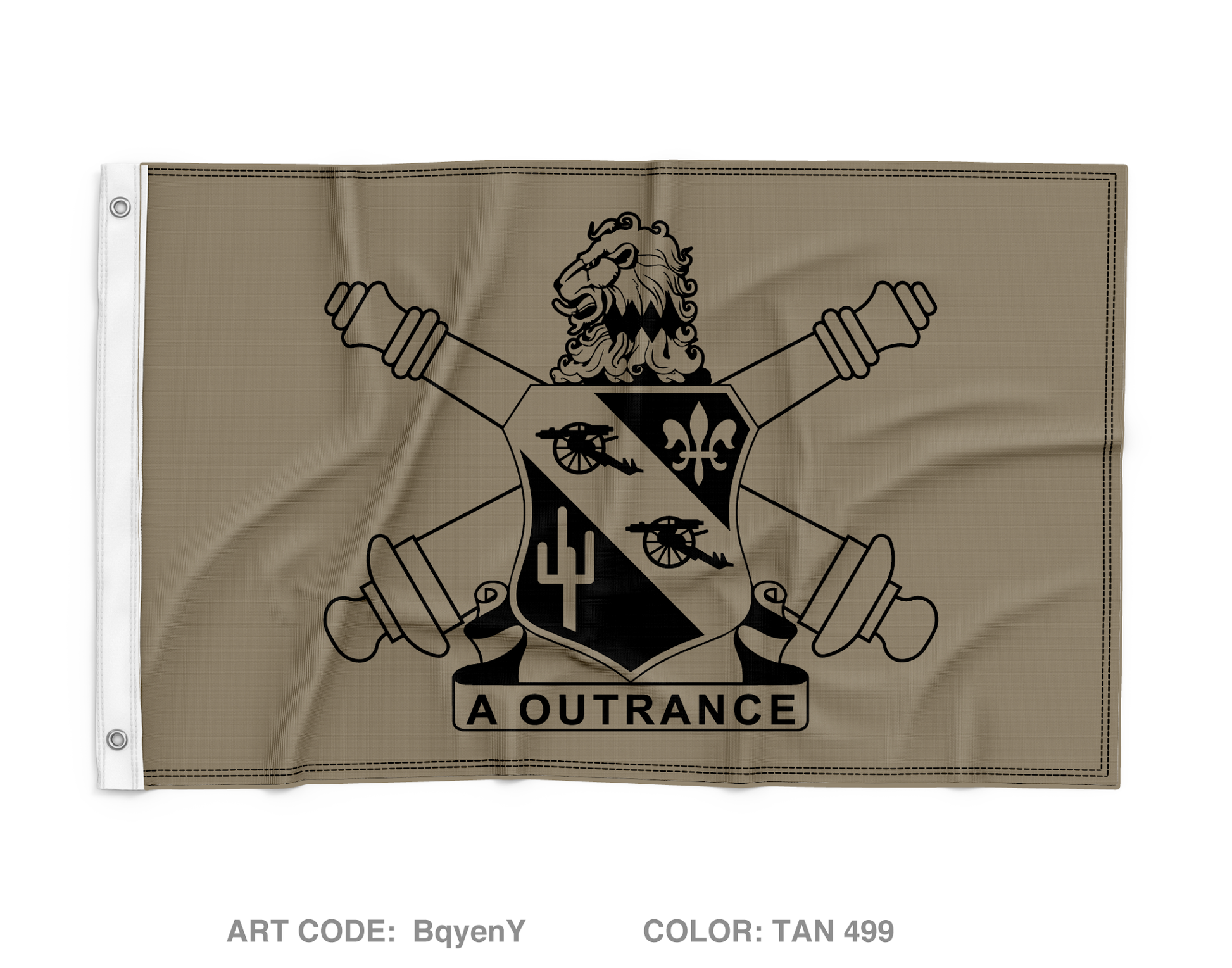 3D Battalion 112TH Field Artillery Regiment Wall Flag - BqyenY
