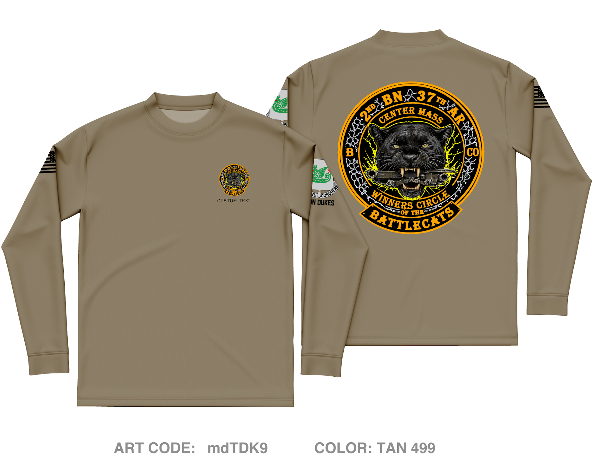 2-37 / BattleCat Core Men's LS Performance Tee - mdTDK9