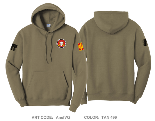 HQ, A BTRY, 3-321FAR Comfort Unisex Hooded Sweatshirt - AnefVQ