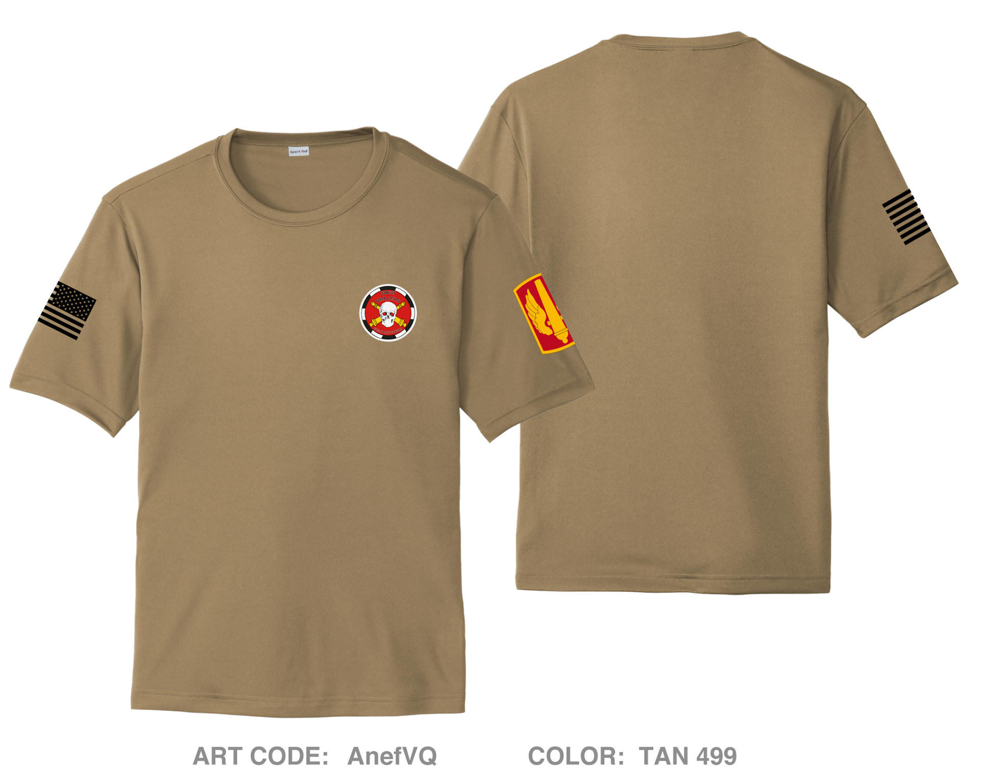 HQ, A BTRY, 3-321FAR Hi-Tech Performance Unisex SS Tee - AnefVQ