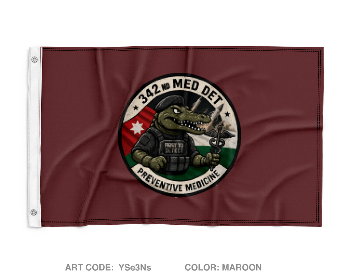 342nd Medical Detachment (PM) Wall Flag - YSe3Ns