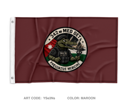 342nd Medical Detachment (PM) Wall Flag - YSe3Ns