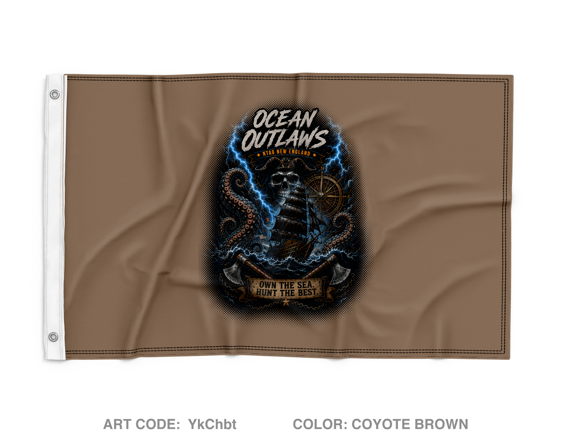 Ocean Outlaws Wall Flag - YkChbt