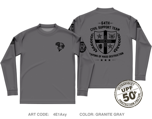 64th Weapons of Mass Destruction - Civil Support Team Fundraising Collection Core Men's UPF 50+ Performance LS Tee - 4E1Axy