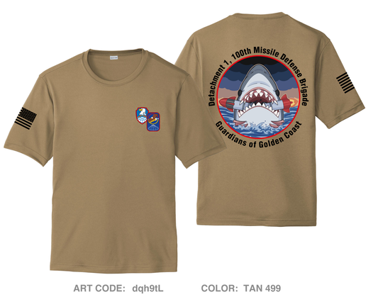 Detachment 1, 100th Missile Defense Brigade Hi-Tech Performance Unisex SS Tee - dqh9tL