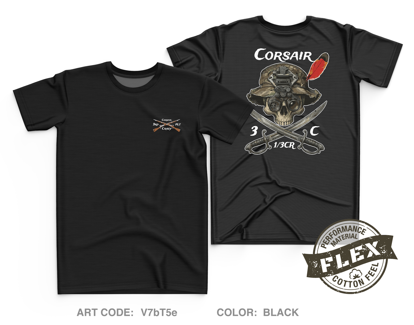 Trench line gear Core Men's SS Flex Performance Tee - V7bT5e