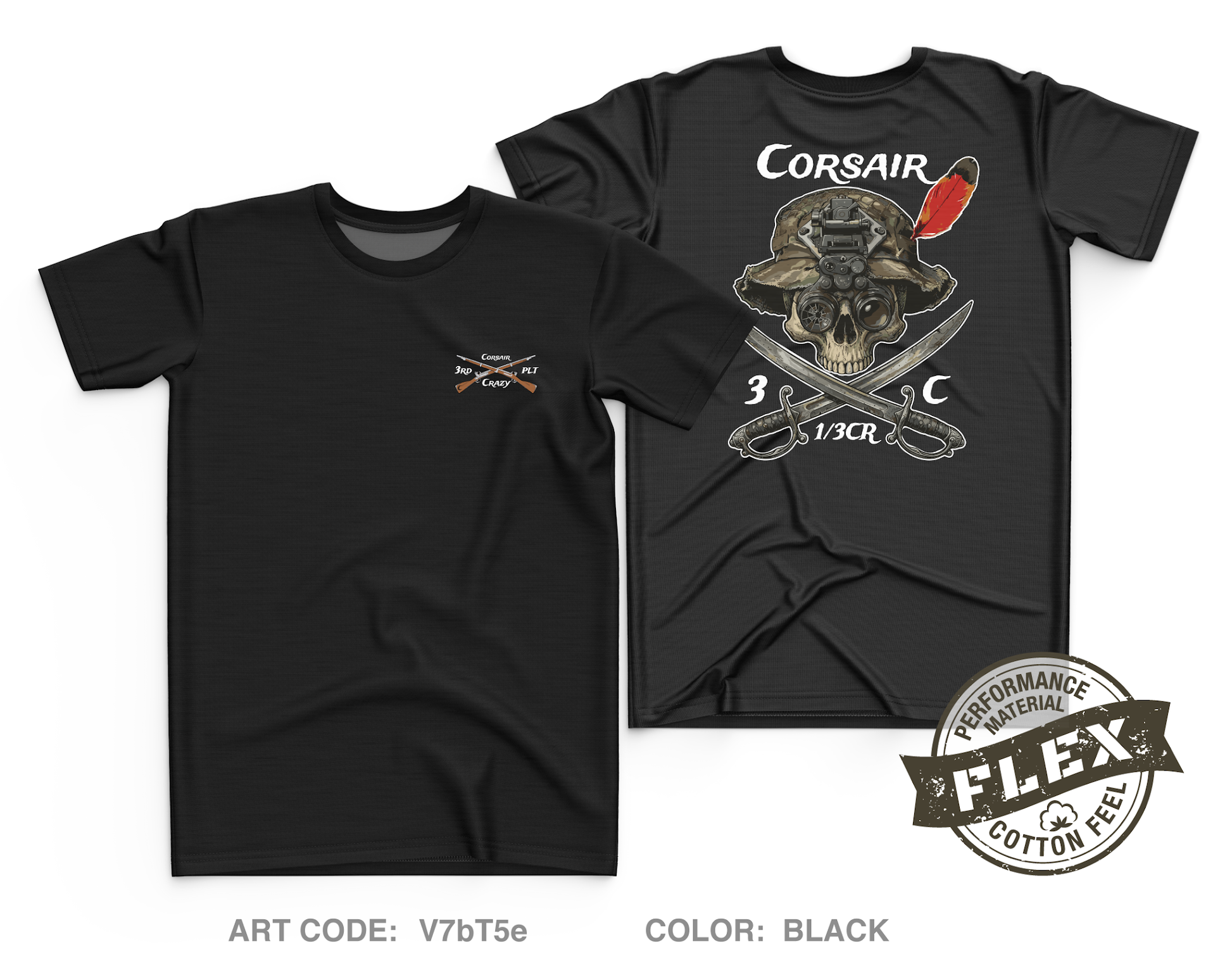Trench line gear Core Men's SS Flex Performance Tee - V7bT5e