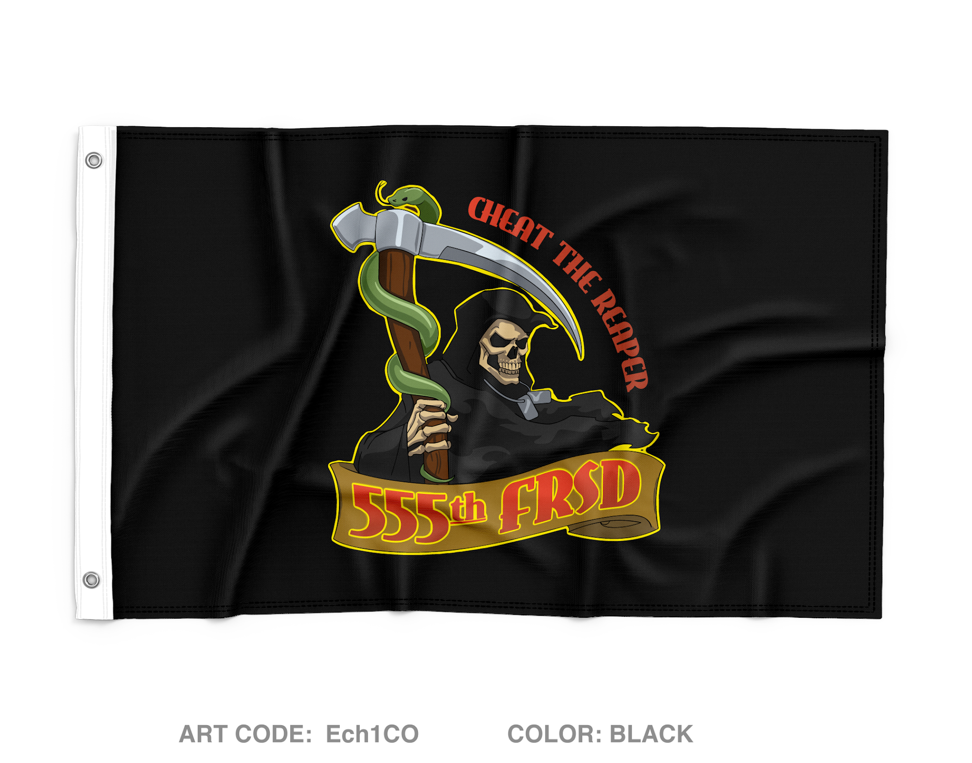 555th FRSD Wall Flag - Ech1CO