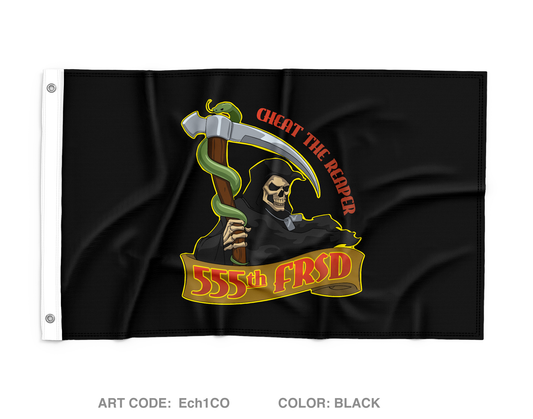 555th FRSD Wall Flag - Ech1CO