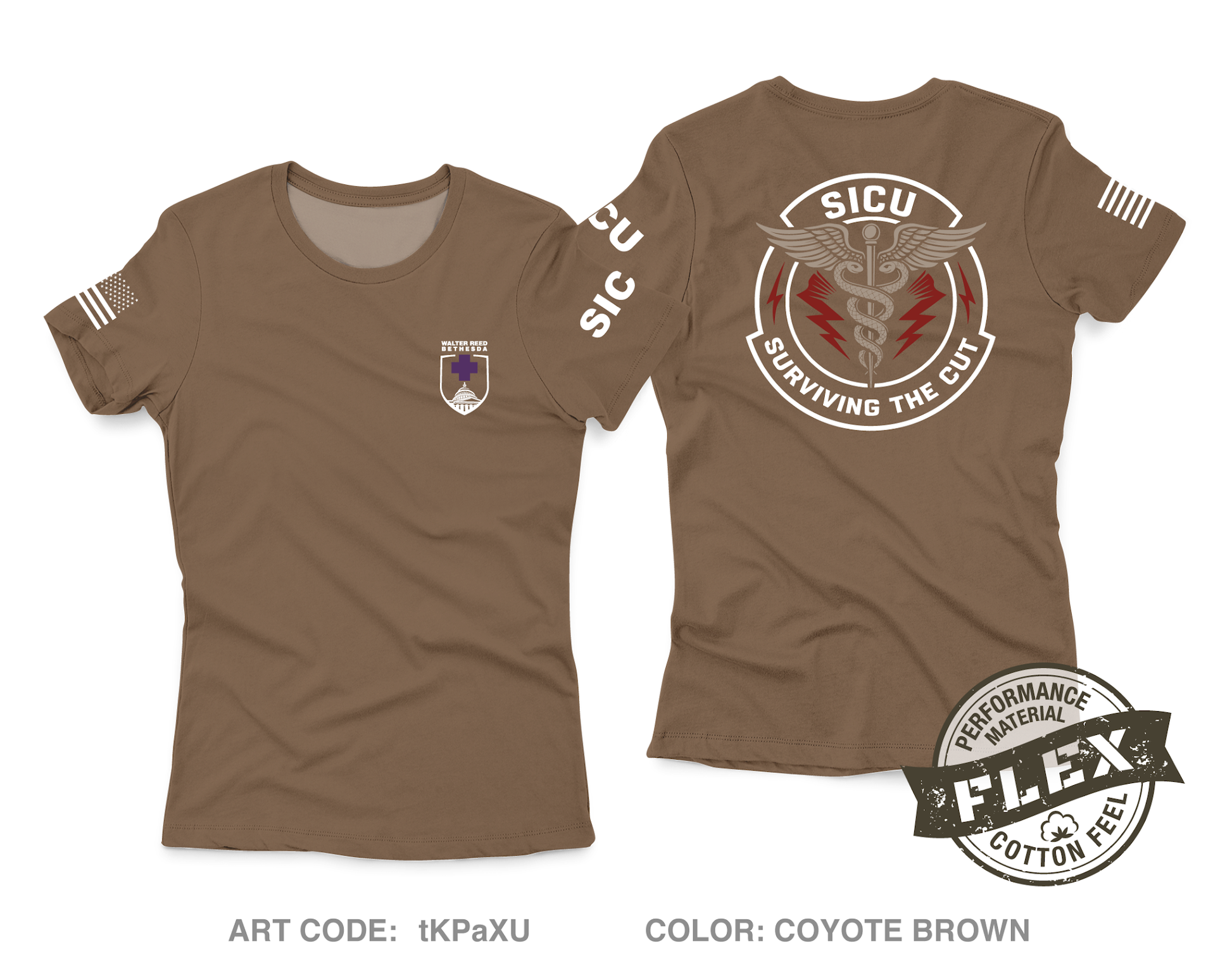 WRNMMC Surgical ICU Core Women's SS Flex Performance Tee - tKPaXU