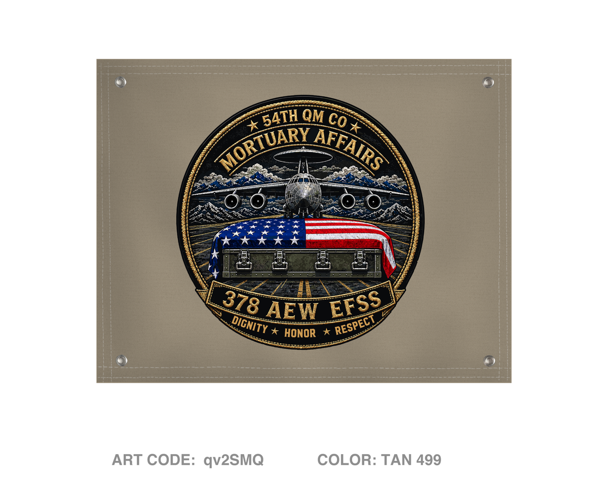 54th/378th MA Banner Flag - qv2SMQ