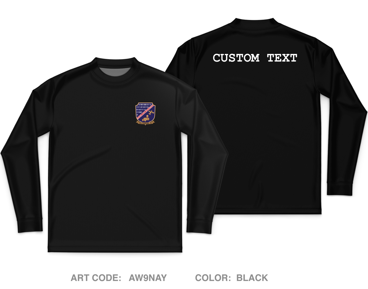 CUSTOM Marine Detachment Fort Gordon Core Men's LS Performance Tee - AW9NAY