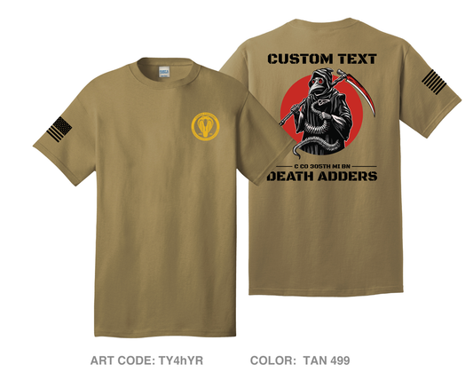 CUSTOM Death Adder Platoon C Co 305th Comfort Unisex Cotton SS Tee - TY4hYR