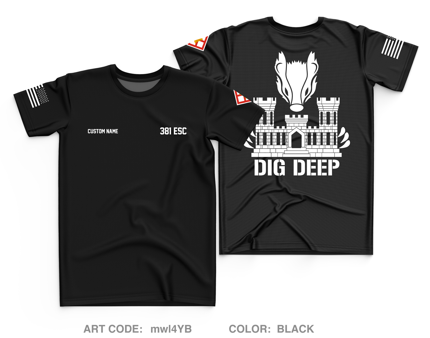 CUSTOM 381 ESC Core Men's SS Performance Tee - mwl4YB