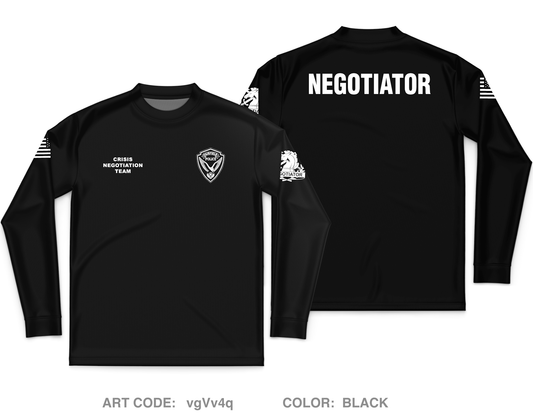 Crisis negotiations unit Core Men's LS Performance Tee - vgVv4q