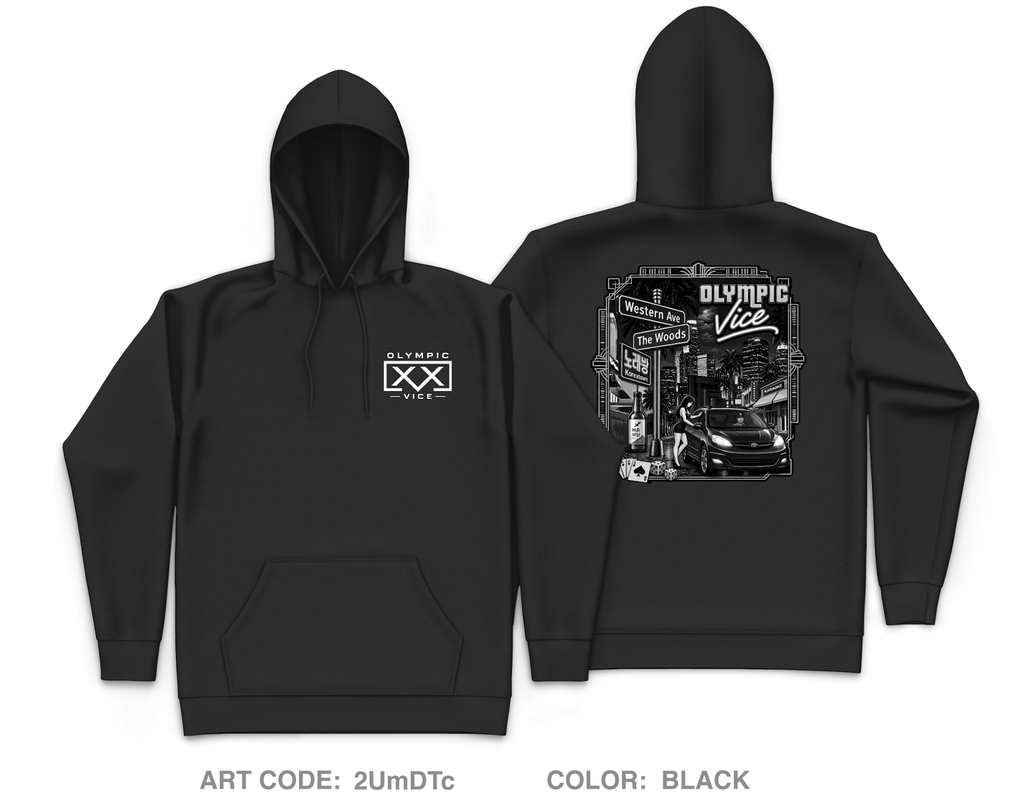 LAPD Core Men's Hooded Performance Sweatshirt - 2UmDTc