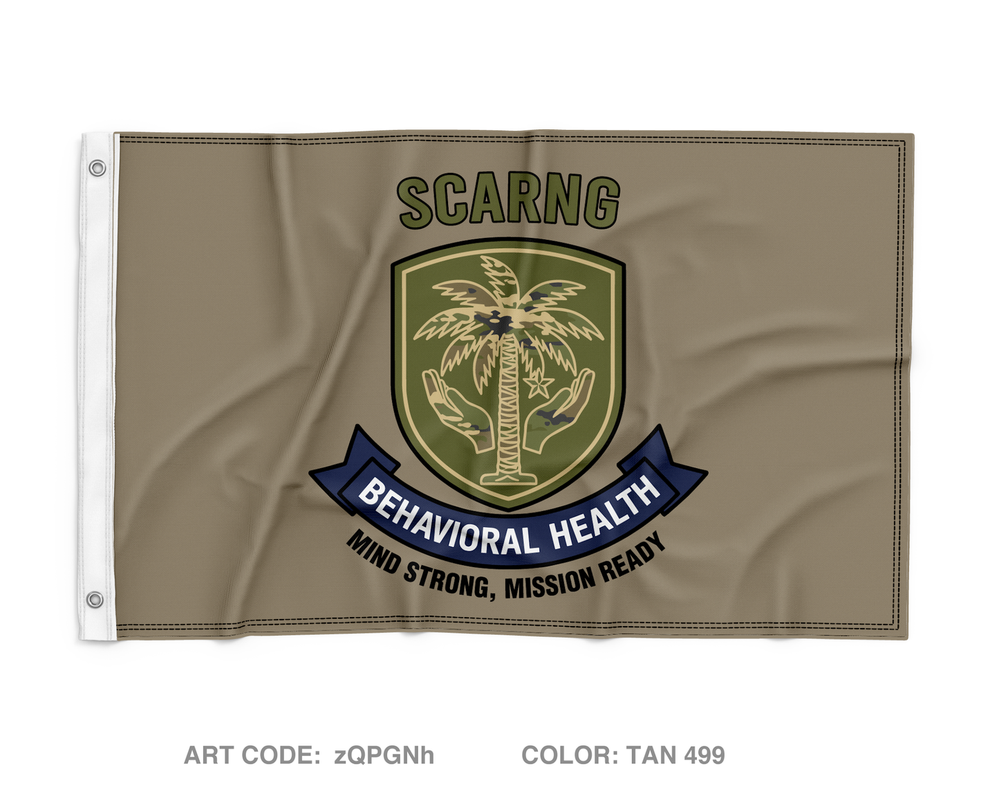 South Carolina Army National Guard (SCARNG) Behavioral Health Section Wall Flag - zQPGNh
