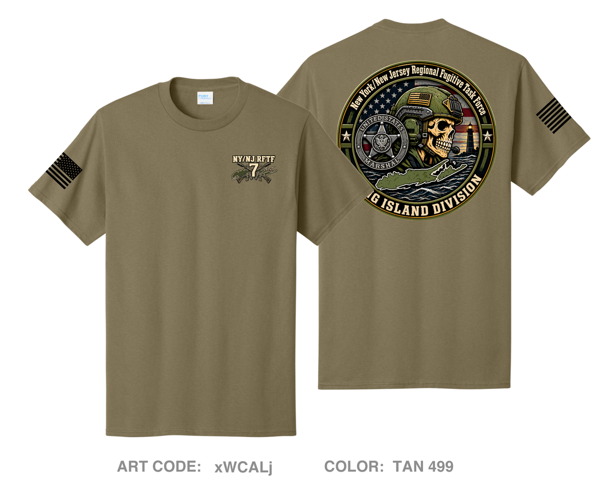 USMS NY/NJ RFTF Long Island Comfort Unisex Cotton SS Tee - xWCALj