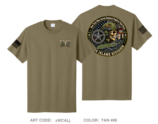 USMS NY/NJ RFTF Long Island Comfort Unisex Cotton SS Tee - xWCALj
