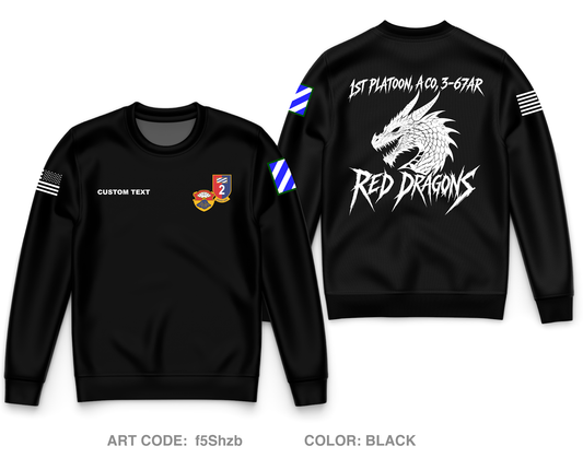 CUSTOM A CO. 3-67 AR Core Men's Crewneck Performance Sweatshirt - f5Shzb