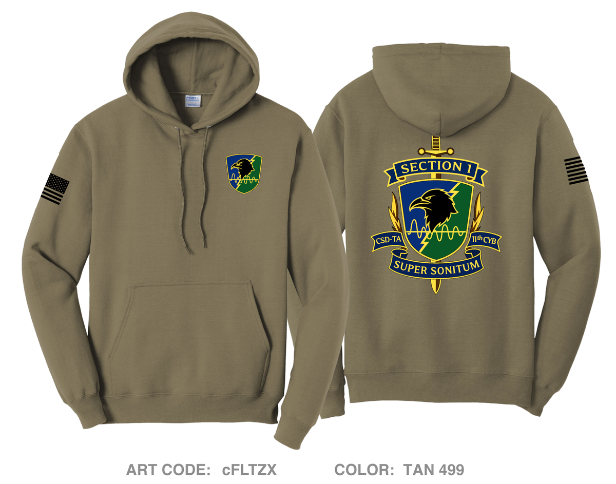 CSD-TA, D Co, 11th CWB Comfort Unisex Hooded Sweatshirt - cFLTZX