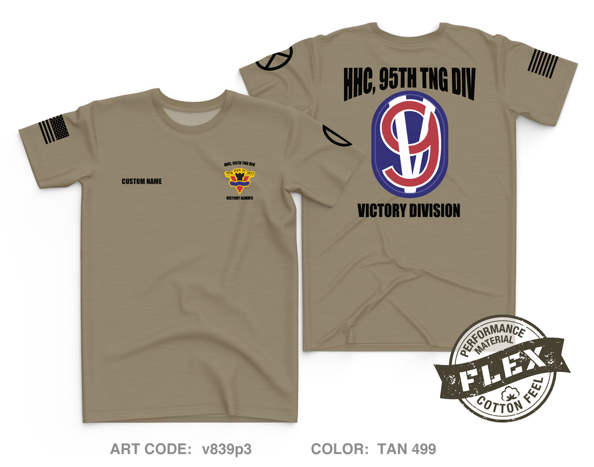 CUSTOM 95TH TNG DIV, HHC Core Men's SS Flex Performance Tee - v839p3