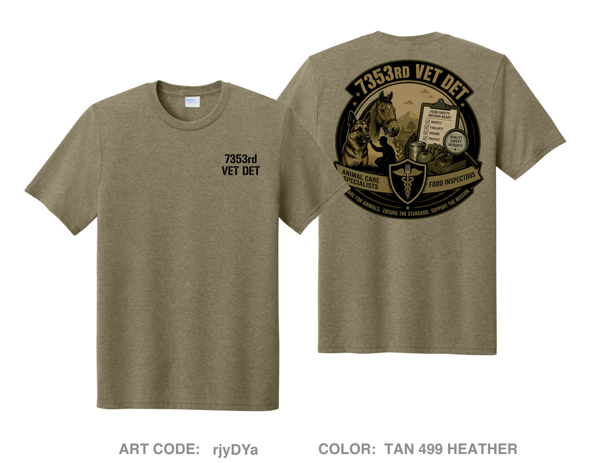 7353rd VET DET Comfort Unisex Triblend SS Tee - rjyDYa