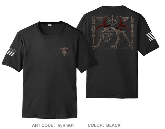 USAMRIID Logistics Hi-Tech Performance Unisex SS Tee - hyRmGt