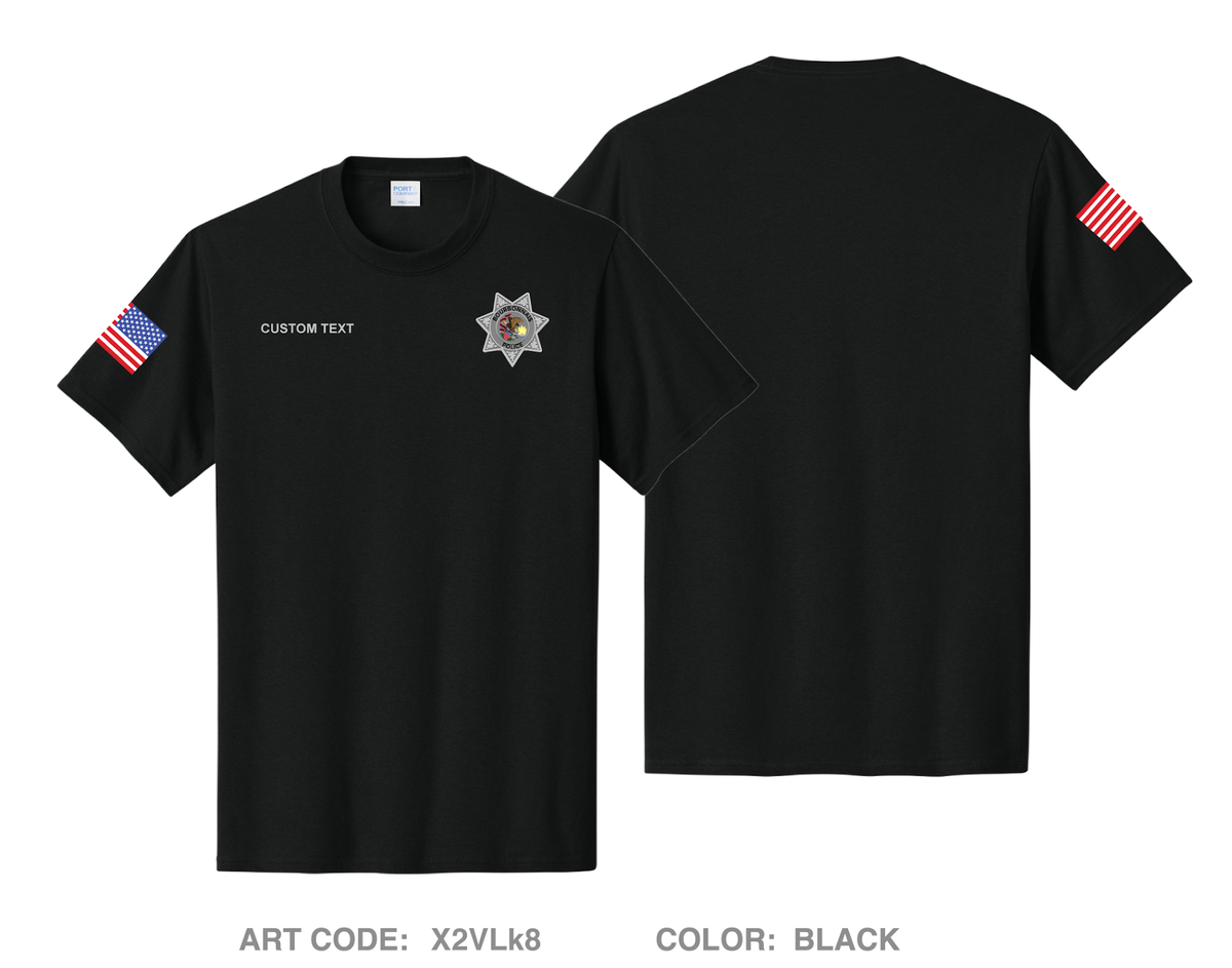CUSTOM Bourbonnais Police Comfort Unisex Cotton SS Tee - X2VLk8