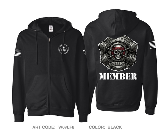 386th Engineer Battalion Comfort Unisex Cotton Blend Full-Zip Hooded Sweatshirt - W6vLF88