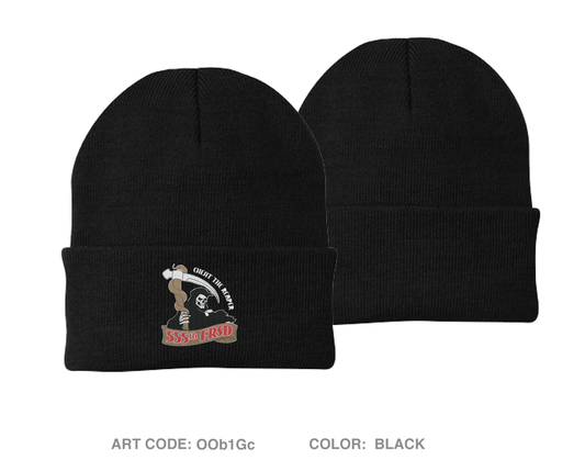 555th FRSD Embroidered Knit Beanie - OOb1Gc