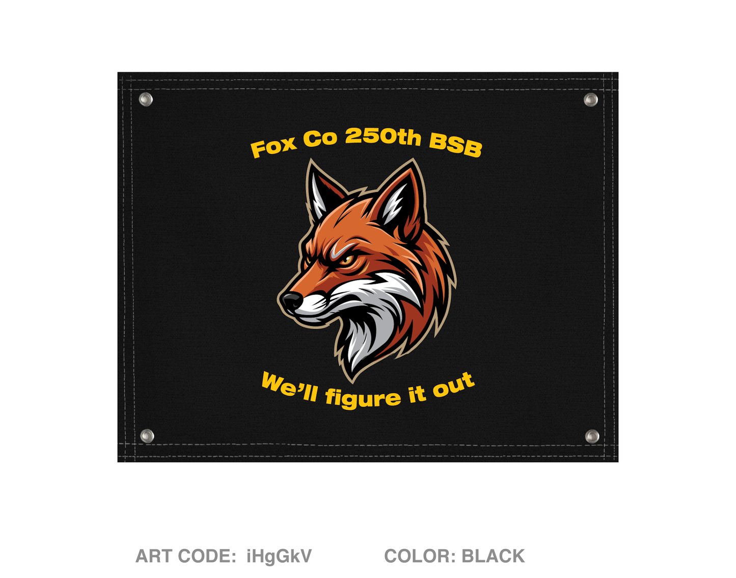 Fox Co 250th BSB Banner Flag Fundraising Collection - iHgGkV