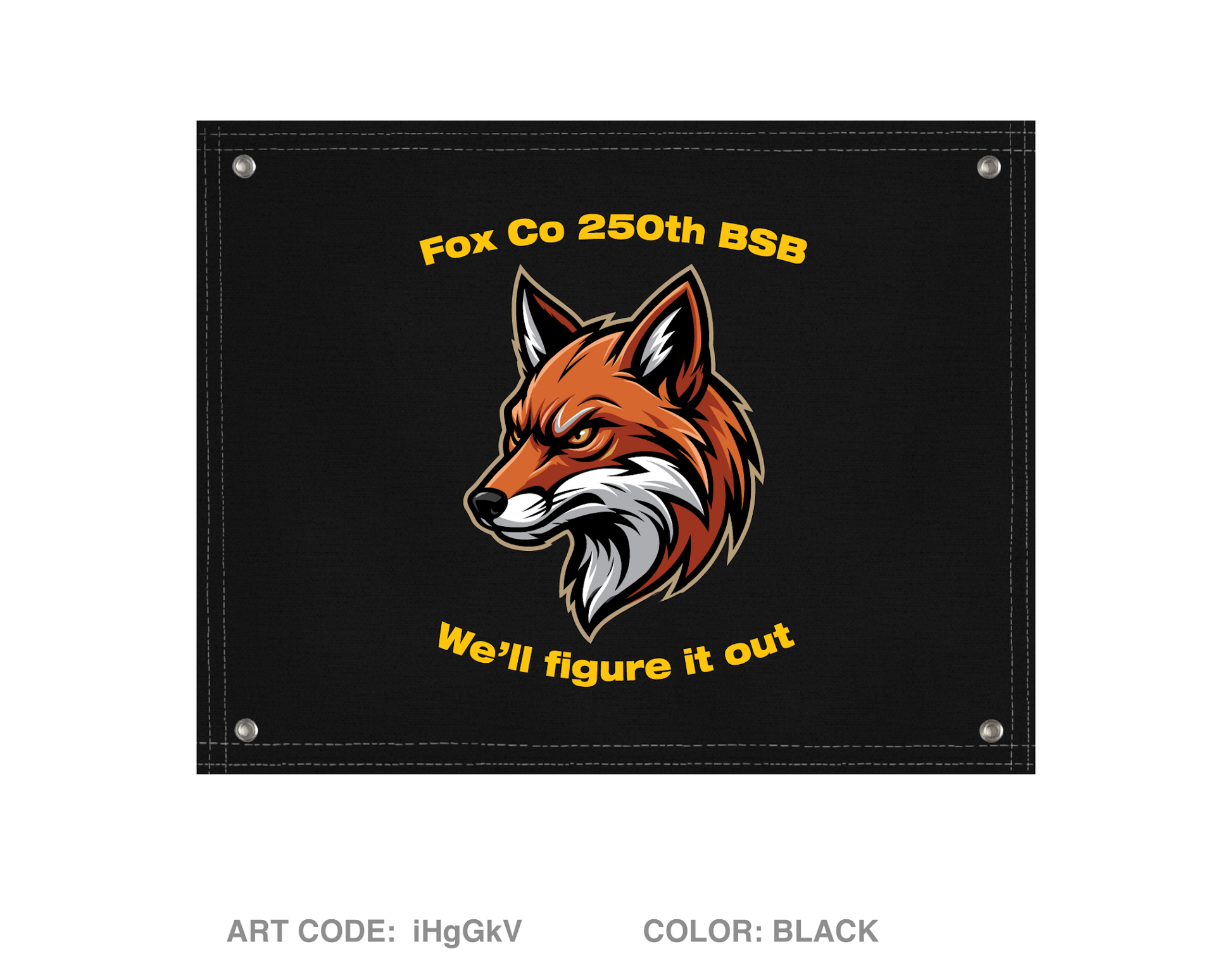 Fox Co 250th BSB Banner Flag Fundraising Collection - iHgGkV