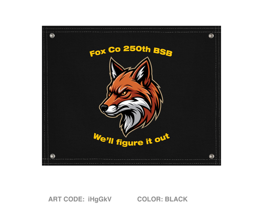 Fox Co 250th BSB Banner Flag Fundraising Collection - iHgGkV