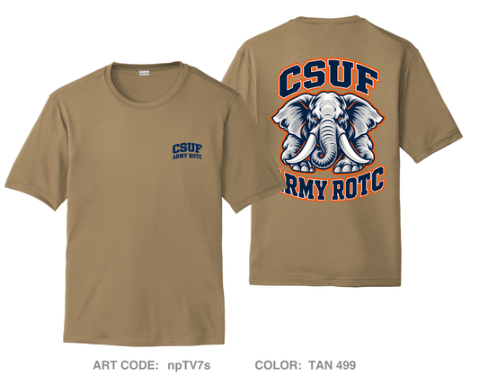 Cal State Fullerton Army ROTC Fundraising Collection Hi-Tech Performance Unisex SS Tee - npTV7s
