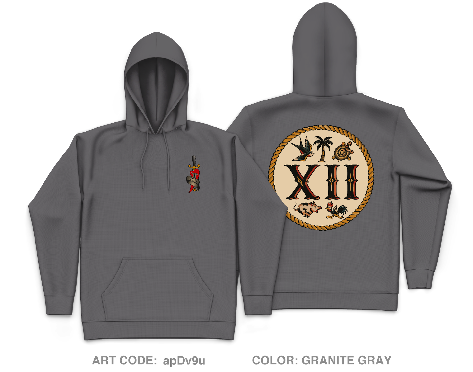 MESG-2 Det Bahrain EST 12 Core Men's Hooded Performance Sweatshirt - apDv9u