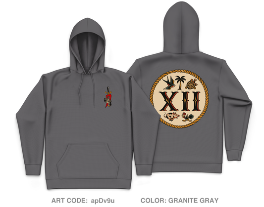 MESG-2 Det Bahrain EST 12 Core Men's Hooded Performance Sweatshirt - apDv9u